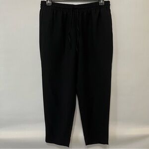 Talbots Black Elastic Waist Pull On Pants NWT